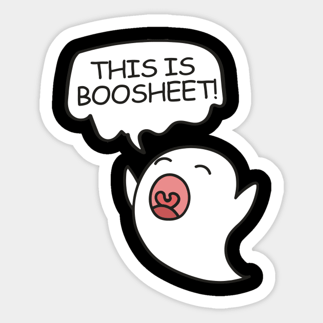 This Is BooSheet! Sticker by CandyCornSucks